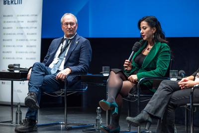 Haaretz Konferenz Berlin-stock-foto