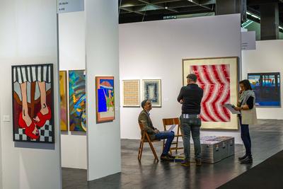 Kunstmesse art cologne-stock-foto