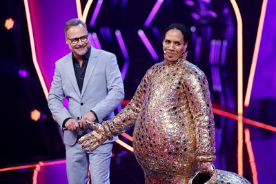 Matthias Opdenh?vel und Barbara Becker-stock-foto