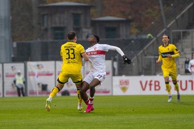 VFB Stuttgart II vs. Alemannia Aachen, Fussball, 3. Liga, 14. Spieltag, Saison 2025/2026, 09.11.2025-stock-foto