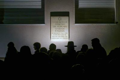 Politik Gewalt Judenverfolgung-stock-foto