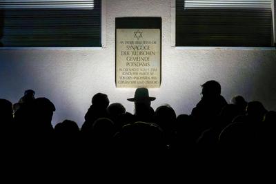 Politik Gewalt Judenverfolgung-stock-foto