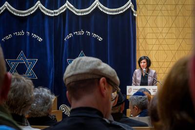 Politik Gewalt Judenverfolgung-stock-foto