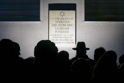 Politik Gewalt Judenverfolgung-stock-foto