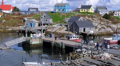 Kanada - Peggy™s Cove Fischerdorf und Leuchturm in Nova Scotia, Kanada Kanada - Peggy™s Cove *** Canada Peggy™s Cove Fis-stock-foto