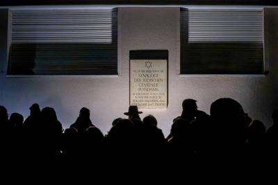 Politik Gewalt Judenverfolgung-stock-foto