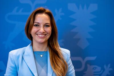 11.11.2025, Kiel, Landesregierung in Schleswig-Holstein. Wechsel an der Spitze von zwei Ministerien. Innenministerin Sab-stock-foto