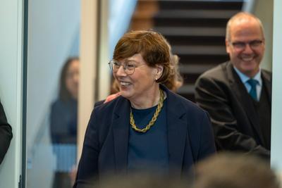 11.11.2025, Kiel, Landesregierung in Schleswig-Holstein. Wechsel an der Spitze von zwei Ministerien. Innenministerin Sab-stock-foto