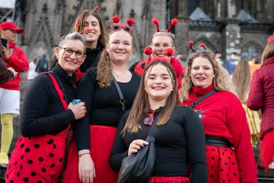 Koelner Karneval, Sessionsauftakt in der Koelner Innenstadt 2025-stock-foto
