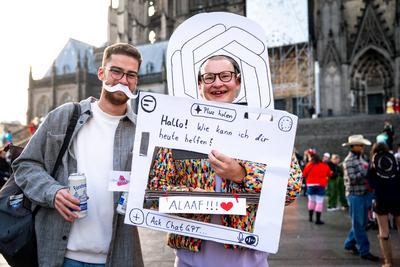 Koelner Karneval, Sessionsauftakt in der Koelner Innenstadt 2025-stock-foto