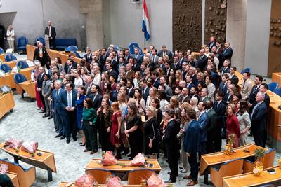 2025-11-12 Dutch Tweede Kamer New members take an oath or make a promise-stock-foto