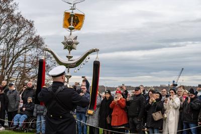 12.11.2025 Kiel, Vereidigung und feierliches Gel?bnis von 200 Soldaten und Soldatinnen der Marineunteroffiziersschule vo-stock-foto