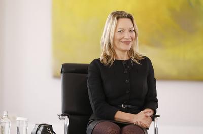 Klima- und Tiefseeforscherin Antje Boetius, Deutschland, Berlin, Schloss Bellevue, Ansprachen des Bundespr?sidenten und-stock-foto