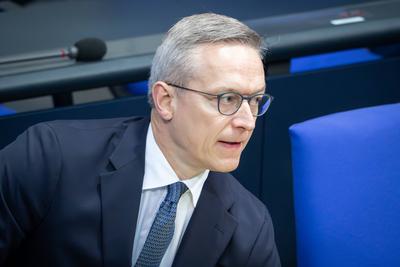 Deutscher Bundestag, 40. Plenarsitzung-stock-foto