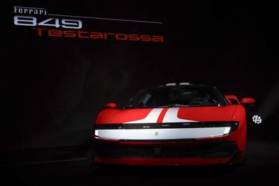 Ferrari unveils its most powerful production model, the 849 Testarossa in South Korea-stock-foto