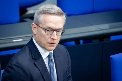 Deutscher Bundestag, 40. Plenarsitzung-stock-foto