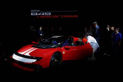 Ferrari unveils its most powerful production model, the 849 Testarossa in South Korea-stock-foto