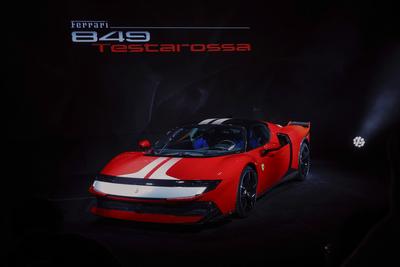 Ferrari unveils its most powerful production model, the 849 Testarossa in South Korea-stock-foto