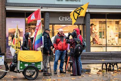 Deutschland: Hamburg, M?nckebergstra?e, Fridays for Future, 14.11.2025, Klimastreik, globaler Klimastreik, 16. globaler-stock-foto