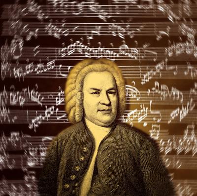 Johann Sebastian Bach, 1685 - 1750, a German composer and organ Johann Sebastian Bach, 1685 - 1750, a German composer an-stock-foto