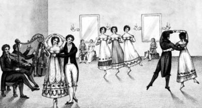 Bildnummer: 55853029  Datum: 01.01.1817  Copyright: imago/United ArchivesA group of Waltzers, 1817. Local Caption A Portrait of Jane Austen by David Cecil unused. POP 124 Mono Print !AUFNAHMEDATUM GESCH?TZT! kbdig 2011 quer Gown Dancers Dancer Dancing Recreation Elegance Women and men 19th century Nineteenth century Jane Austen European Man Male Woman Female Clothes Clothing Fashion Great Britain British United Kingdom Waltz Couple Partners Pointed toes Musical instruments Harp Violin Adults Couples Entertainment Dress Dresses On tiptoe Holding hands Group David Cecil Bildnummer 55853029 Date 01 01 1817 Copyright Imago United Archives a Group of  1817 Local Caption a Portrait of Jane Austen by David Cecil unused Pop 124 Mono Print date estimated Kbdig 2011 horizontal Gown Dancers Dancer Dancing Recreation Elegance Women and Men 19th Century nineteenth Century Jane Austen European Man Male Woman Female Clothes Clothing Fashion Great Britain British United Kingdom Waltz COUPLE Partners pointed Toes Musical Instruments Harp Violin Adults Couples Entertainment Dress Dresses ON tiptoe Holding Hands Group David Cecil-stock-foto