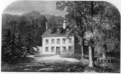 Bildnummer: 55872956  Datum: 01.01.1870  Copyright: imago/United ArchivesSteventon Parsonage in Hampshire - from Memoirs of Jane Austen by Edward Austen-Leigh, 1870 (her nephew). Jane was born in this house in 1777. ?TopFoto Mono Print !AUFNAHMEDATUM GESCH?TZT! kbdig 2003 quer Manor House Topography Home Fir trees Tree seat Casement windows Dorma windows Dormer windows Bildnummer 55872956 Date 01 01 1870 Copyright Imago United Archives  Parsonage in Hampshire from Memoirs of Jane Austen by Edward Austen Leigh 1870 her Nephew Jane what Born in This House in 1777 TopFoto Mono Print date estimated Kbdig 2003 horizontal Manor House Topography Home fir Trees Tree Seat Casement Windows Dorma Windows Dormer Windows-stock-foto