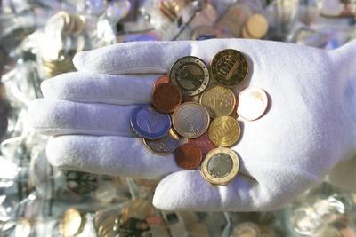 Feature Symbol Euro Umstellung W?hrungsunion Weihnachten Geschenkideen Euro Starter Kit als W-stock-foto