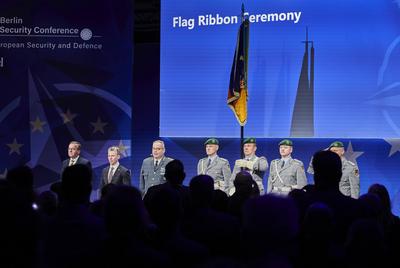 BSK - Flag Ribbon Ceremony-stock-foto