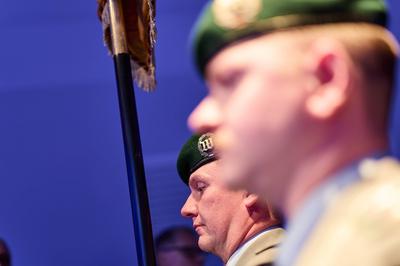 BSK - Flag Ribbon Ceremony-stock-foto