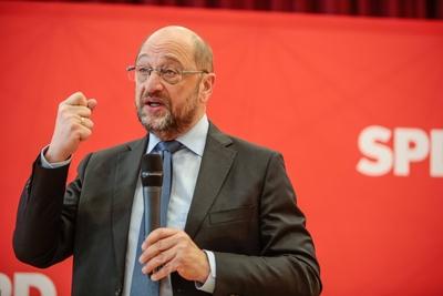 DEU Deutschland Hannover 02 02 2019 Debattencamp für Europa mit Martin Schulz SPD Unterbezirk-stock-foto
