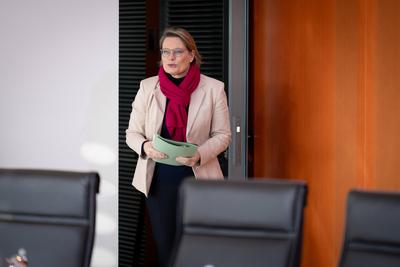 Kabinettsitzung, Stefanie Hubig, Bundesministerin, Justiz, Verbraucherschutz-stock-foto