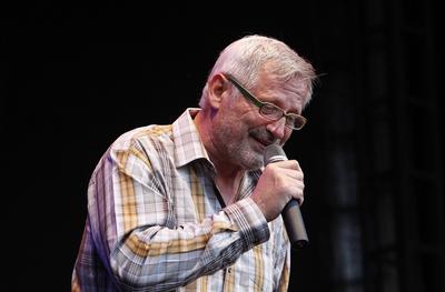 16/ Konzert: Konstantin Wecker, Kein Ende in Sicht - Tour 2010, Auftritt open air am 10.06.2010, Citadel Music Festival-stock-foto