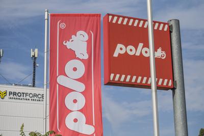 Polo Motorrad Bedarf, Alte Schmelze, Schierstein, Wiesbaden, Hessen, Deutschland-stock-foto