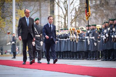 Berlin, Friedrich Merz trifft Ulf Kristersson-stock-foto