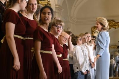 Queen Mathilde Attends 25th Anniversary  of The Queen Mathilde Fund-stock-foto