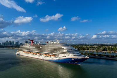 Voyage to Paradise: Carnival Horizon Embarks from Miami on a Blissful Week-Long Caribbean Cruise Escape Carnival Horizon-stock-foto