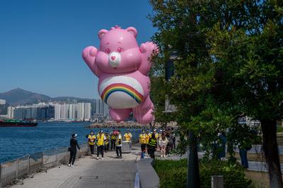 Hong Kong Balloon Parade Rehearsal-stock-foto