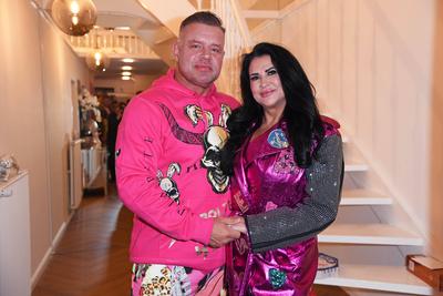 Iris Klein-Katzenberger mit Freund Stefan Braun bei der Geburtstagsfeier zum 40. Geburtstag von Sebastian Franke (Die Fr-stock-foto