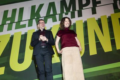 Bündnis 90/Die Grünen Berlin Landesparteitag 2025-stock-foto