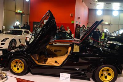 Milan classic cars-stock-foto