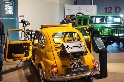 Milan classic cars-stock-foto