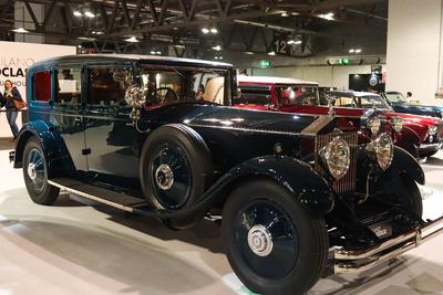 Milan classic cars-stock-foto