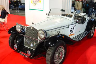 Milan classic cars-stock-foto