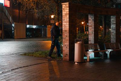 Messerangriff in Einkaufszentrum in Dietzenbach-stock-foto