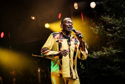 Jimmy Cliff The legendary reggae singer, musicians and songwriter Jimmy Cliff performs at the Danish music festival Skan-stock-foto