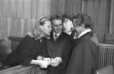 Ingrid van Bergen (geb.1931) Schauspielerin, Gericht Justizpalast M?nchen. 1977 erschoss sie Klaus Knaths in einer Vill-stock-foto