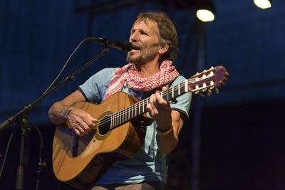 AUT, 2015-06-26; KONZERT KULTUR MUSIK: KONZERT VON HANS SOELLNER MIT SEINER BAND BAYAMAN SISSDEM AUF DER FESTUNG KUFSTE-stock-foto