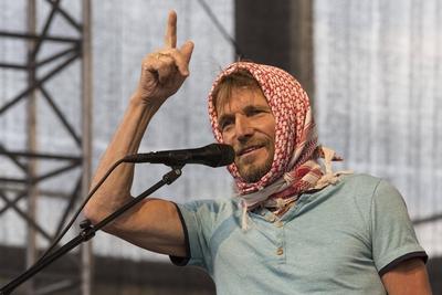 AUT, 2015-06-26; KONZERT KULTUR MUSIK: KONZERT VON HANS SOELLNER MIT SEINER BAND BAYAMAN SISSDEM AUF DER FESTUNG KUFSTE-stock-foto