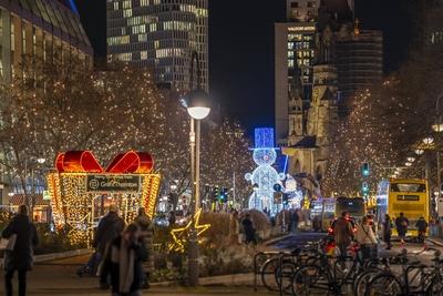 Berlin Weihnachtsdeko-stock-foto