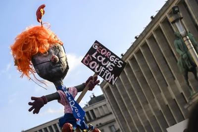 Protest Gathering Of The Cultural sector-stock-foto